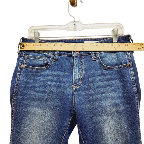 Pilcro And The Letterpress By Anthropologie Mid Rise Skinny Jeans Size 29 blue - Picture 6 of 15